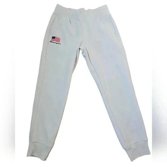 Champion Flag Reverse Weave Jogger Sweatpants Medium - Picture 4 of 16
